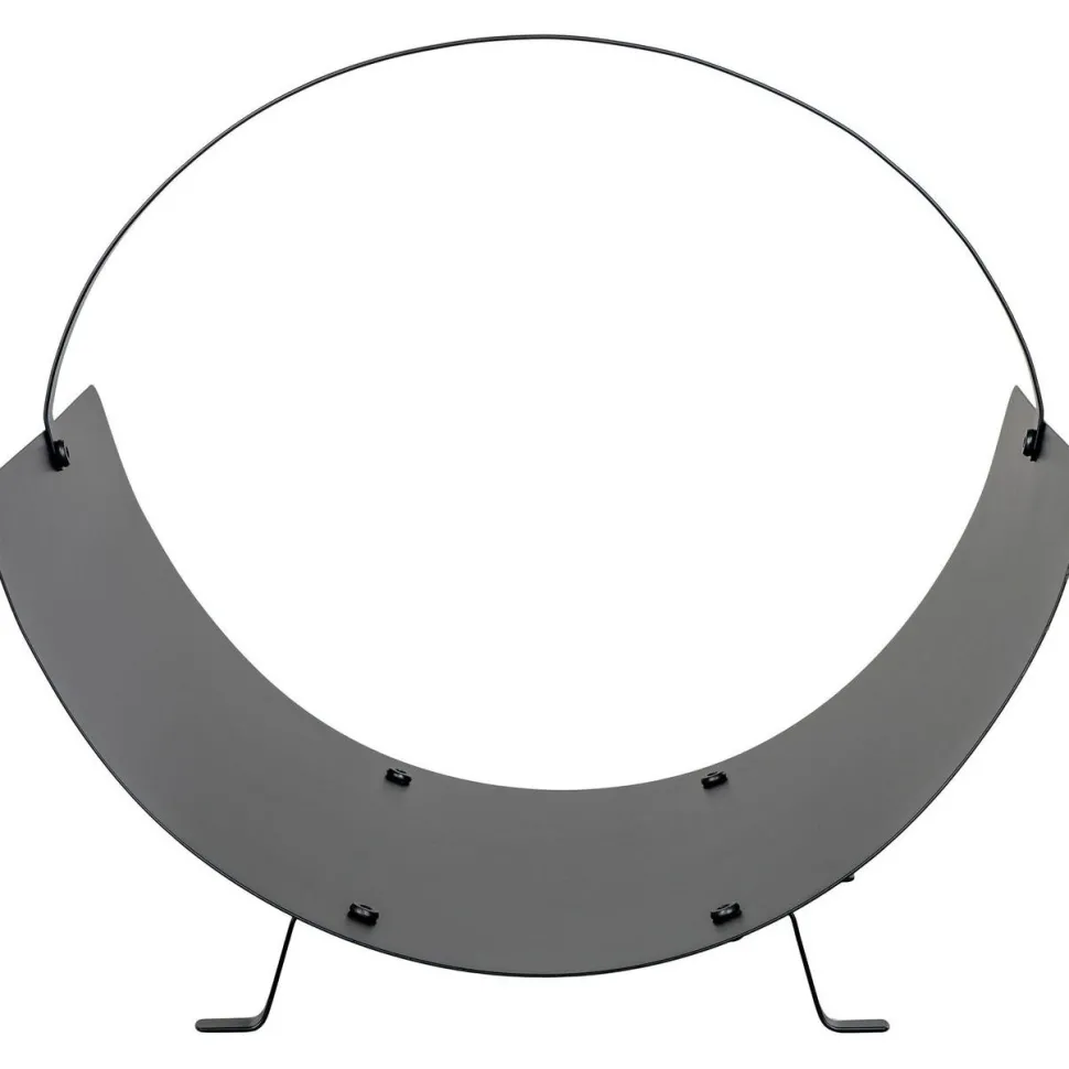 Polttopuukori/-teline House Nordic Tires, 40x35x33.5cm, musta teräs