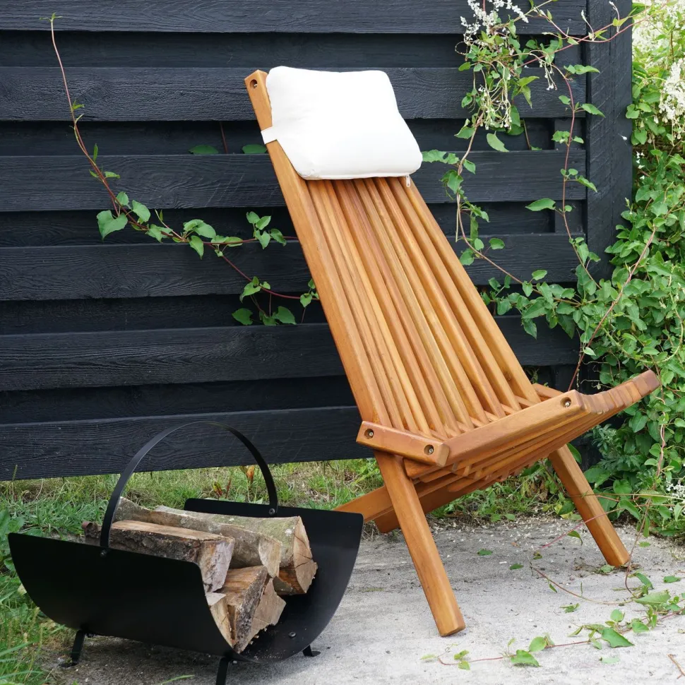 Polttopuukori/-teline House Nordic Tires, 40x35x33.5cm, musta teräs