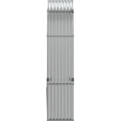 Polttopuuteline hopea 120x45x210 cm galvanoitu teräs