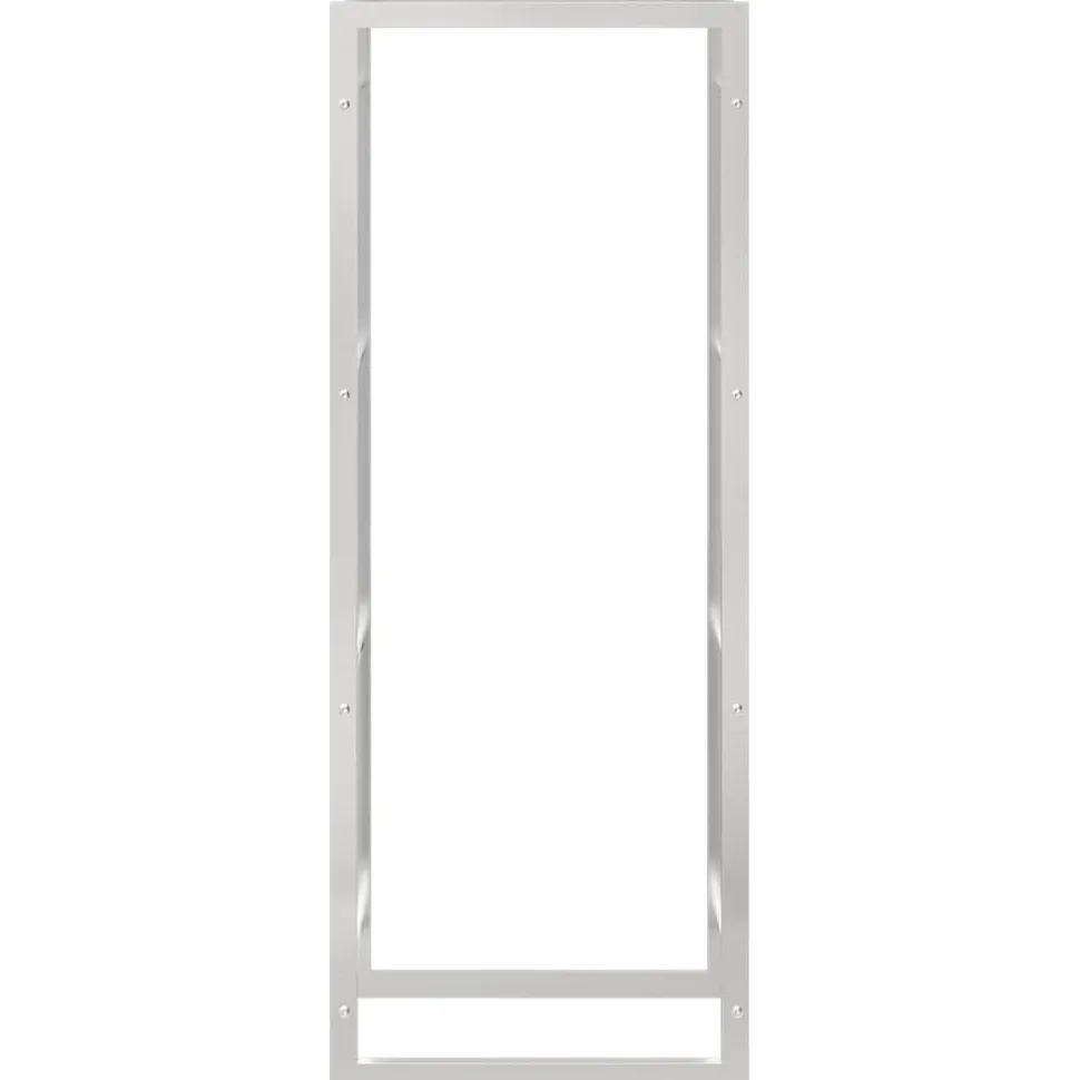 Polttopuuteline 50x28x132 cm ruostumaton teräs