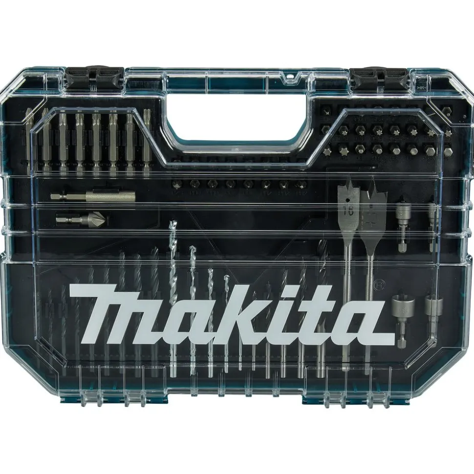 Poranterä- ja ruuvinkärkisarja Makita E-15126 75 osaa