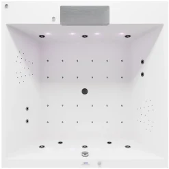 Poreamme Interia Came Falls, 1750x1750x500mm, 720l, valkoinen