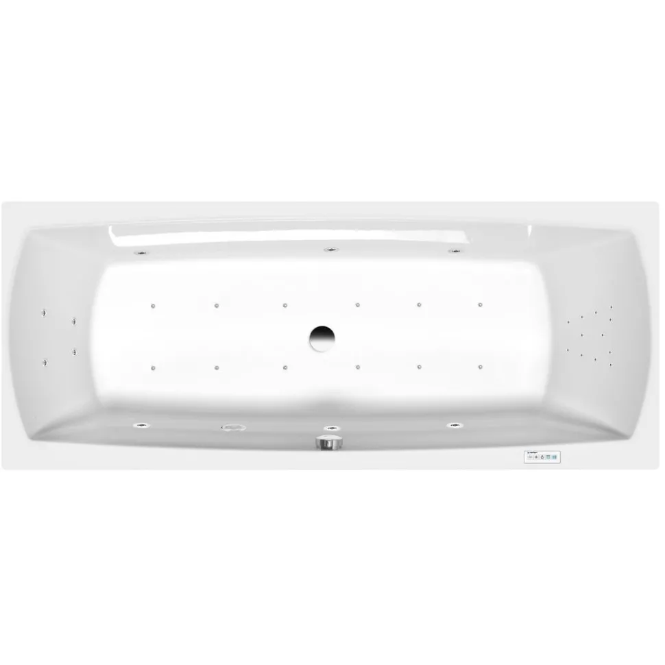 Poreamme Interia Lily Highline Hydro-Air, 1700x700x390mm, 213l, valkoinen
