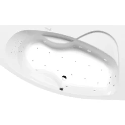 Poreamme Interia Mamba Highline Hydro-Air, 1600x950x440mm, oikea, 235l, valkoinen