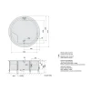Poreamme Interia Royal Highline Hydro-Air, 1720x1720x490mm, 580l, valkoinen