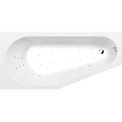 Poreamme Interia Tigra Attraction Hydro-Air, 1500x750x460mm, vasen, 180l, valkoinen
