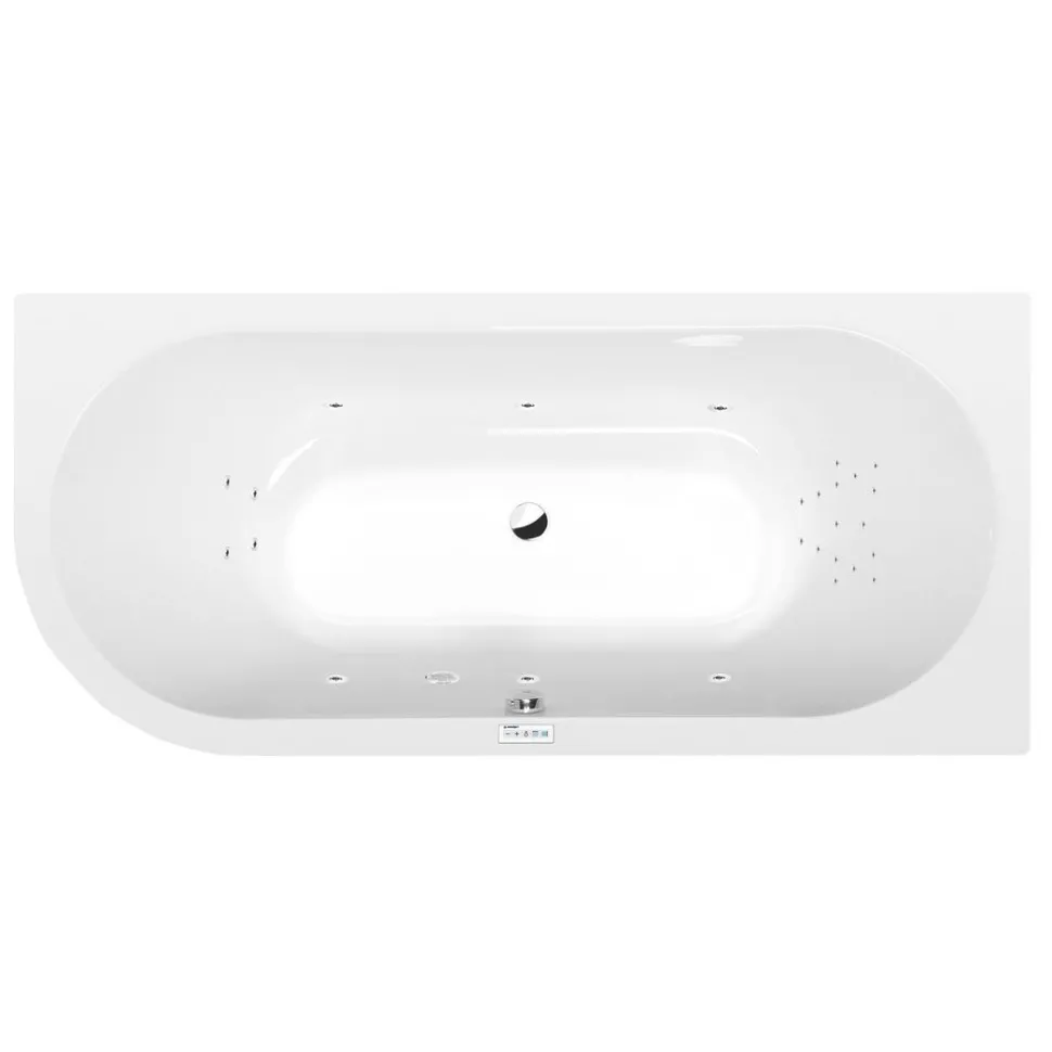 Poreamme Interia Viva Highline Hydro, 1850x800x470mm, oikea, 267l, valkoinen