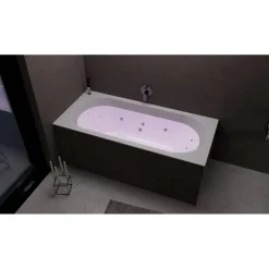 Poreamme Interia Viva Highline Hydro-Air, 1750x800x470mm, 235l, kulmikas, valkoinen