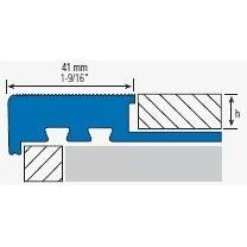 Porraslista Euroshrink pvc rustiikki 268r textura, 12.5mm, eri vaihtoehtoja