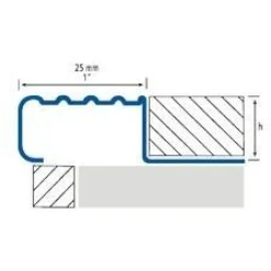 Porraslistan kulmapala Euroshrink rst e-248s, 12.5mm, eri värejä
