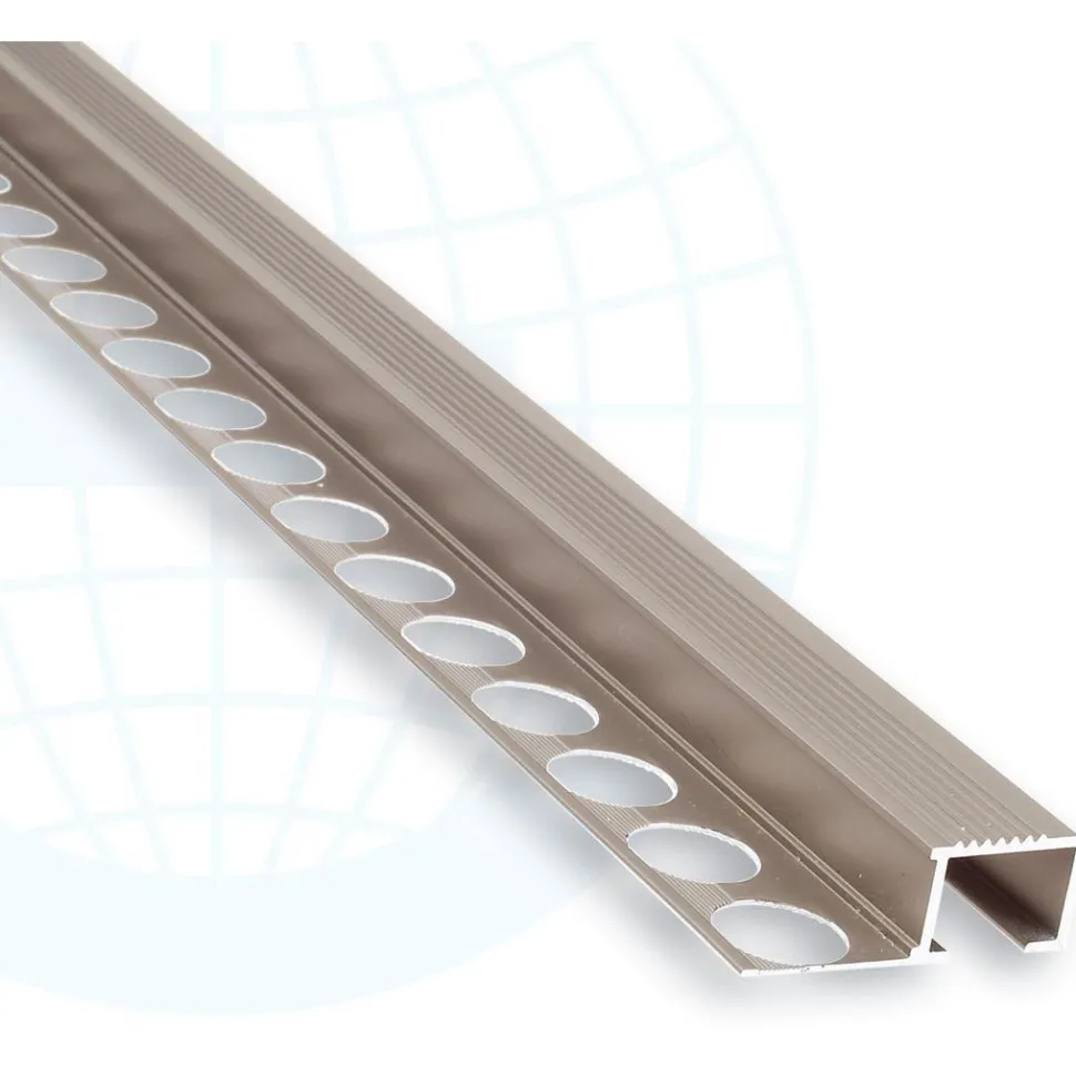 Porraslistan päätypala Euroshrink alumiini f-208a, 13mm, eri värejä