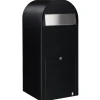 Postilaatikko Bobi Jumbo 80x32x35 cm musta RAL9005 rst-luukku