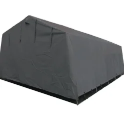Pressutalli Prohall Grey 6x3,2x2,2 m oviaukko 2x3,2-2,4m 500g/m2