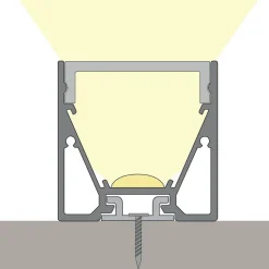 Profiili LED-nauhalle Hide-a-lite Maxi U 2m musta