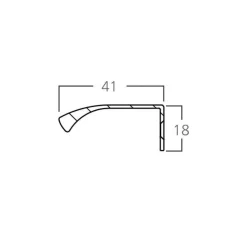 Profiilivedin Grip Wing 40mm harjattu eri värejä