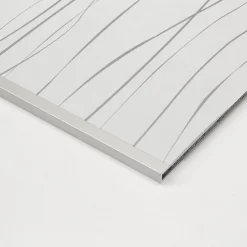 Pääty-/reunalista Aluco välitilalevylle J-profiili silver 3650 mm