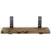 Puinen seinähylly Linento Furniture LAM007, leveys 40cm, tummanruskea