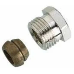 Puserrusliitin 3/8 RA-VENTTIILILLE