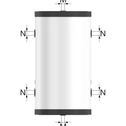 Puskurivaraaja Flamco Flextherm PS-H+ 100, teräs, 10bar