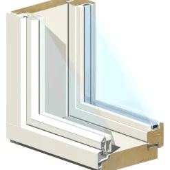 Puu-alumiini-ikkuna MSEAL 9x12 karmi 131mm