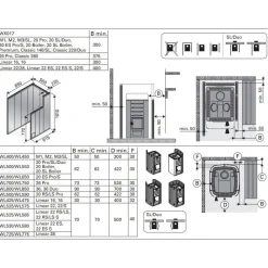 Puukiuas Harvia 20 Pro LS 8-20 m³ vesisäiliö vasemmalla