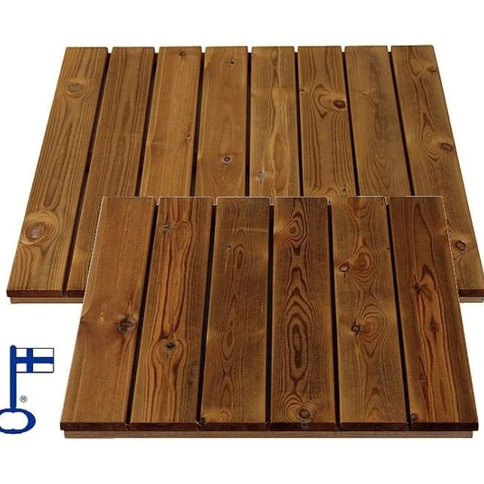 Puulaatta L2190R 900x900x21 mm ruskea