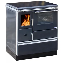 Puuliesi SVT Alfa 70 LUX lasiovella, 6,3 kW, 65 m2, hormilähtö oikealla