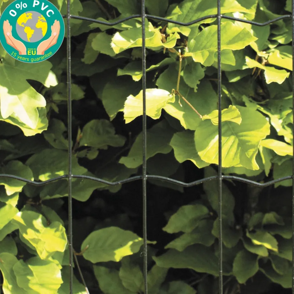 Puutarha-aita Hortus 5x10cm 1,2x25m 0% PVC musta