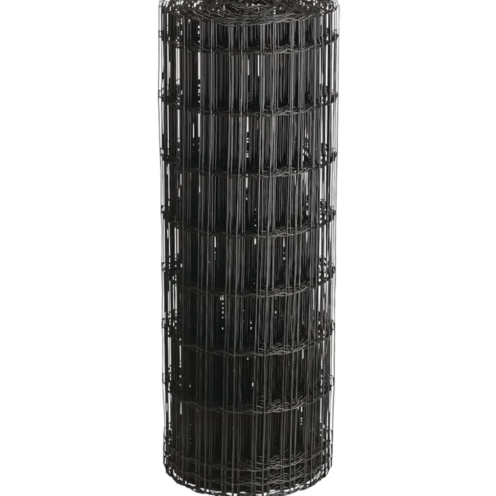 Puutarha-aita Hortus 5x10cm 1,2x25m 0% PVC musta