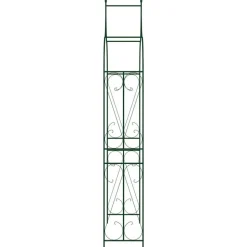 Puutarhakaari musta 120x38x258 cm rauta