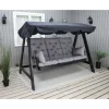 Puutarhakeinu katoksella Baltic Garden Pelle 165cm musta