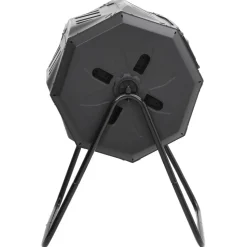 Puutarhakompostiroskis musta 73x64x95 cm 160 l