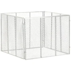 Puutarhakomposti 100x100x77 cm galvanoitu rauta (46150)