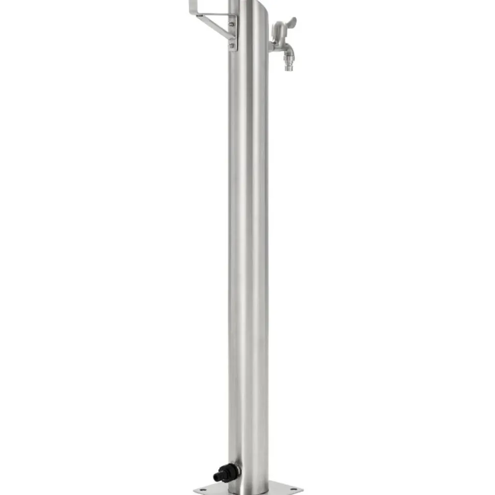 Puutarhan hanapylväs pyöreä ruostumaton teräs 95 cm