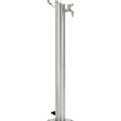 Puutarhan hanapylväs pyöreä ruostumaton teräs 95 cm