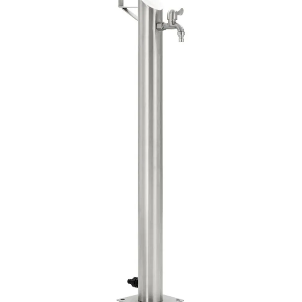 Puutarhan hanapylväs pyöreä ruostumaton teräs 95 cm
