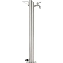 Puutarhan hanapylväs pyöreä ruostumaton teräs 95 cm