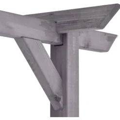 Puutarhan pergola harmaa 400x40x205 cm kyllästetty mänty