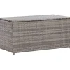 Puutarhan säilytyslaatikko polyrottinki 100x50x50 cm harmaa