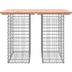 Puutarhapenkki kivikorilla 100x70x72 cm, douglaskuusi