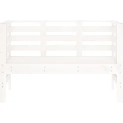 Puutarhapenkki valkoinen 111,5x53x71 cm, mänty