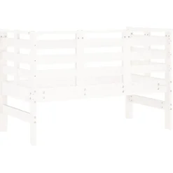 Puutarhapenkki valkoinen 111,5x53x71 cm, mänty