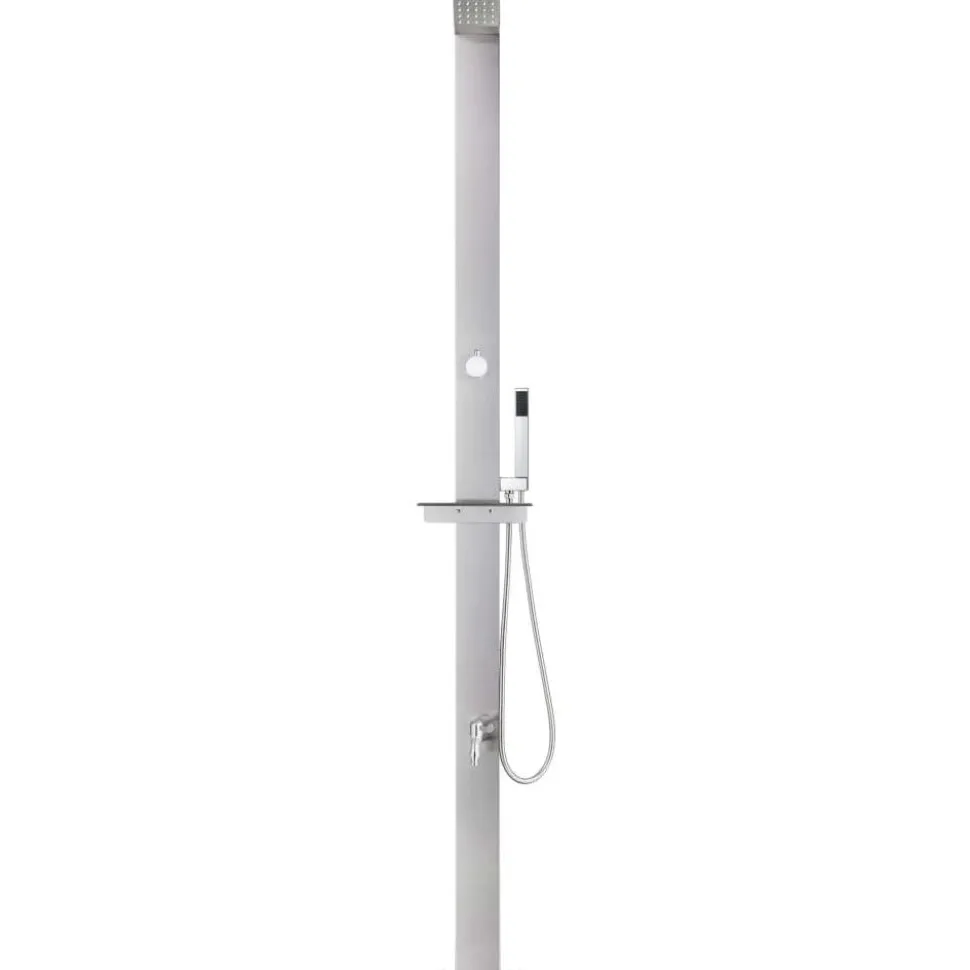 Puutarhasuihku 220cm ruostumaton teräs
