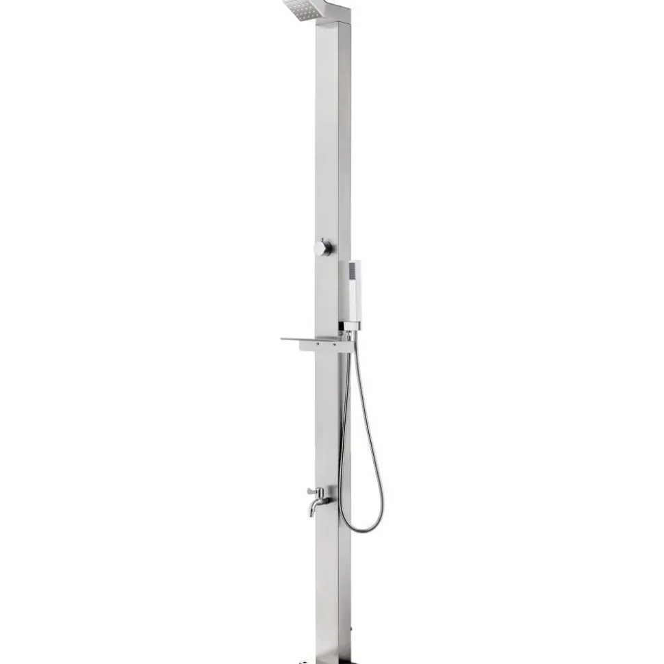 Puutarhasuihku 220cm ruostumaton teräs