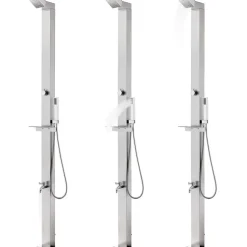 Puutarhasuihku 220cm ruostumaton teräs