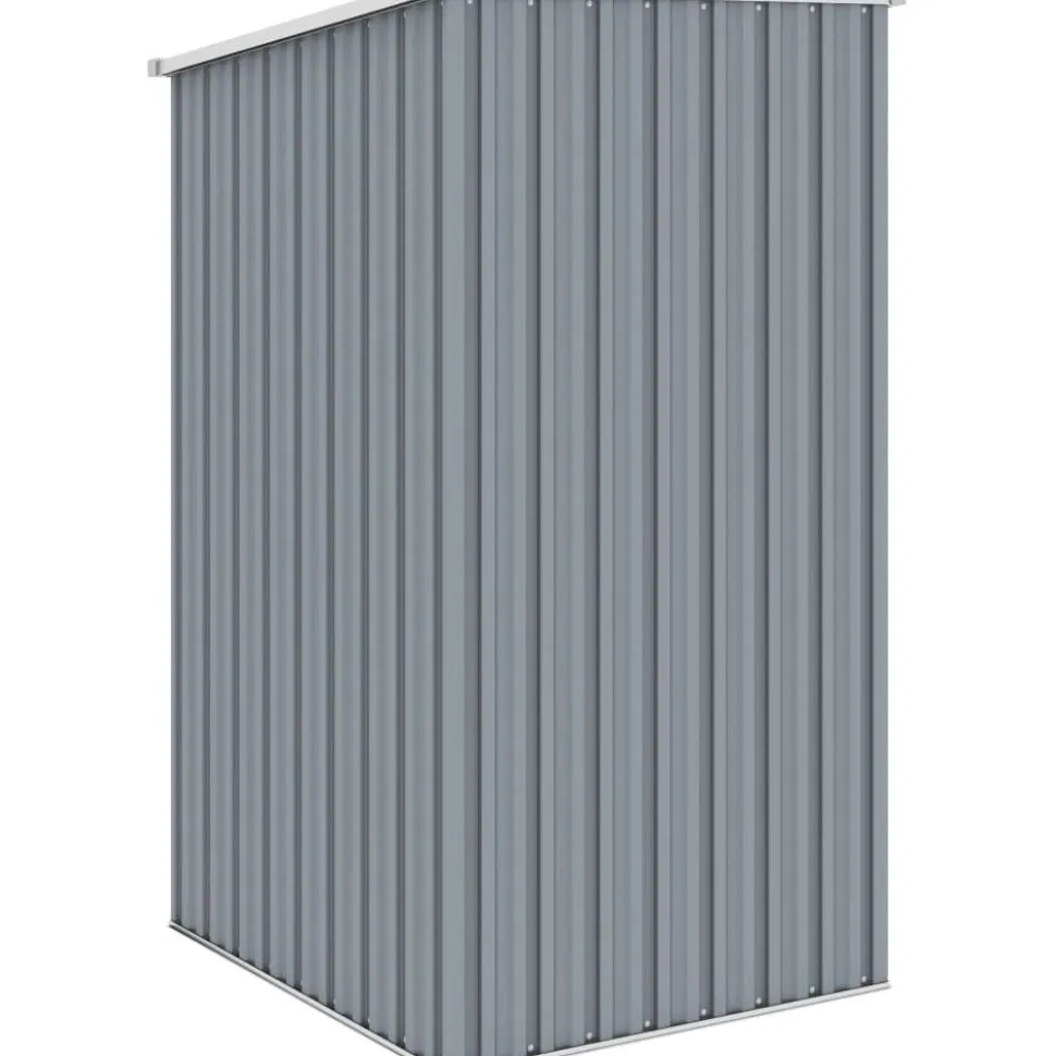 Puutarhavaja harmaa 87x98x159 cm galvanoitu teräs 0,85m2