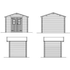 Puutarhavaja Skan Holz Alpha 4,4 m²