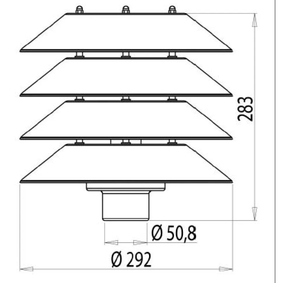 Pylväsvalaisin Käpy AT101ALV Ø 292x283 mm valkoinen