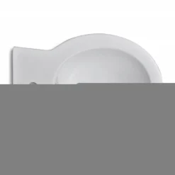 Pyöreä bidee korkealaatuinen keramiikka Valkoinen