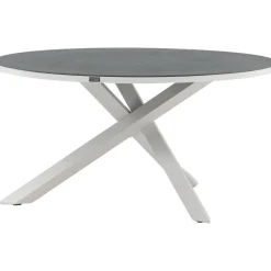 Pyöreä ruokapöytä Venture Home Copacabana 2, Ø140cm, harmaa/valkoinen